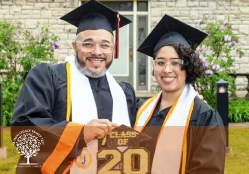 Alumni family graduates