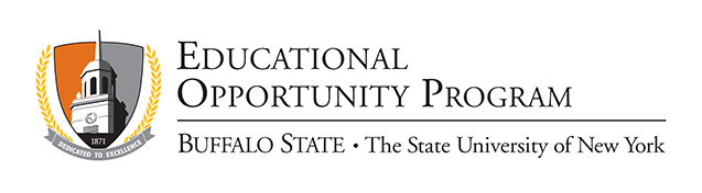 Logo for the Buffalo State College Educational Opportunity Program.