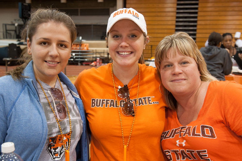 Attendees at a Buffalo State Homecoming event.