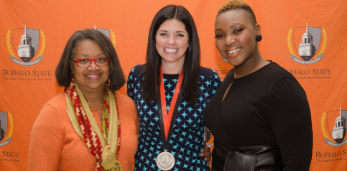 President Conway-Turner, Krista Todd, and Porsha Ari Coaxum